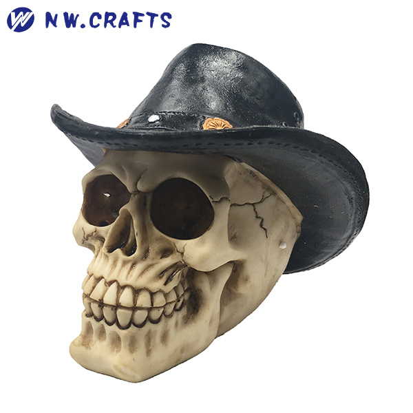 Resin Halloween skull head