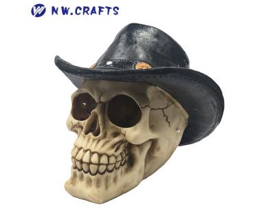 Resin Halloween skull head